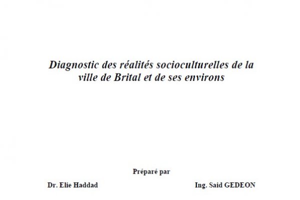 Diagnostic des réalités socioculturelles de la ville de Brital et de ses environs