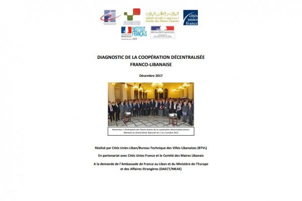 Diagnostic de la coopération décentralisée franco-libanaise